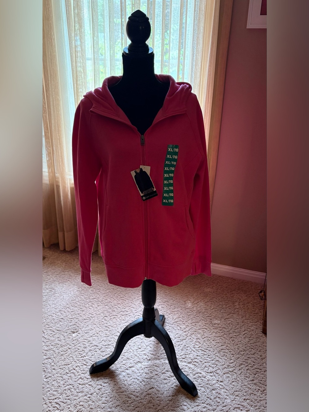 ✨✨Tuff Athletics Pink Zip-Up Hoodie